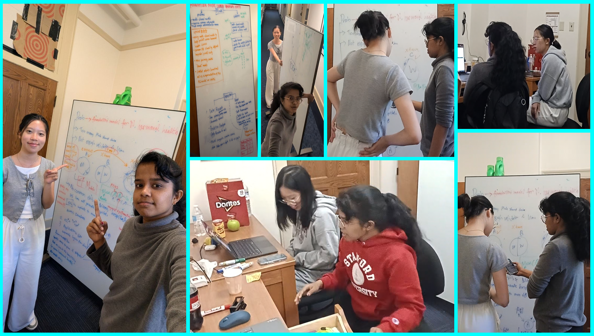 Team brainstorming and project development discussion